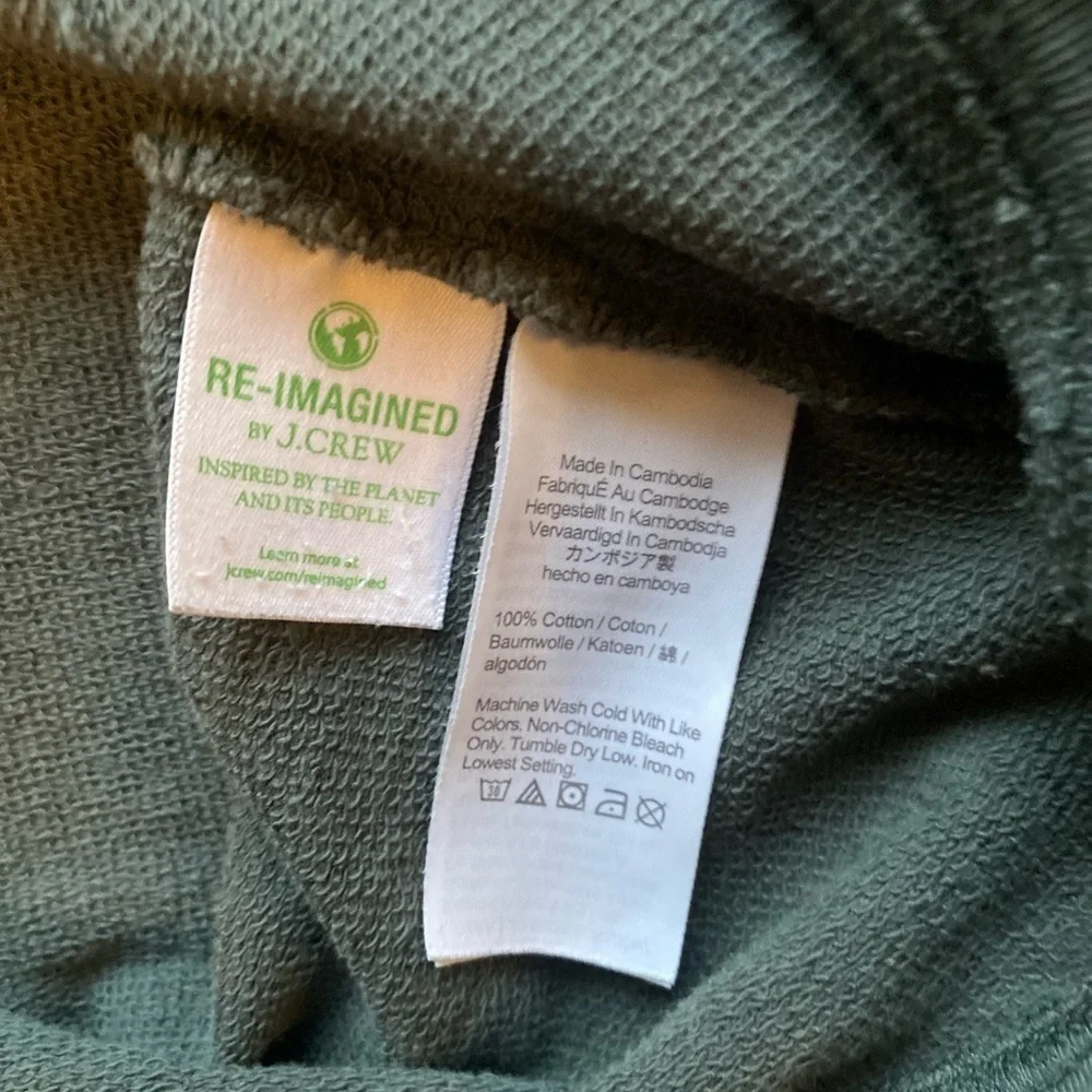 J. Crew Green Crewneck Pullover